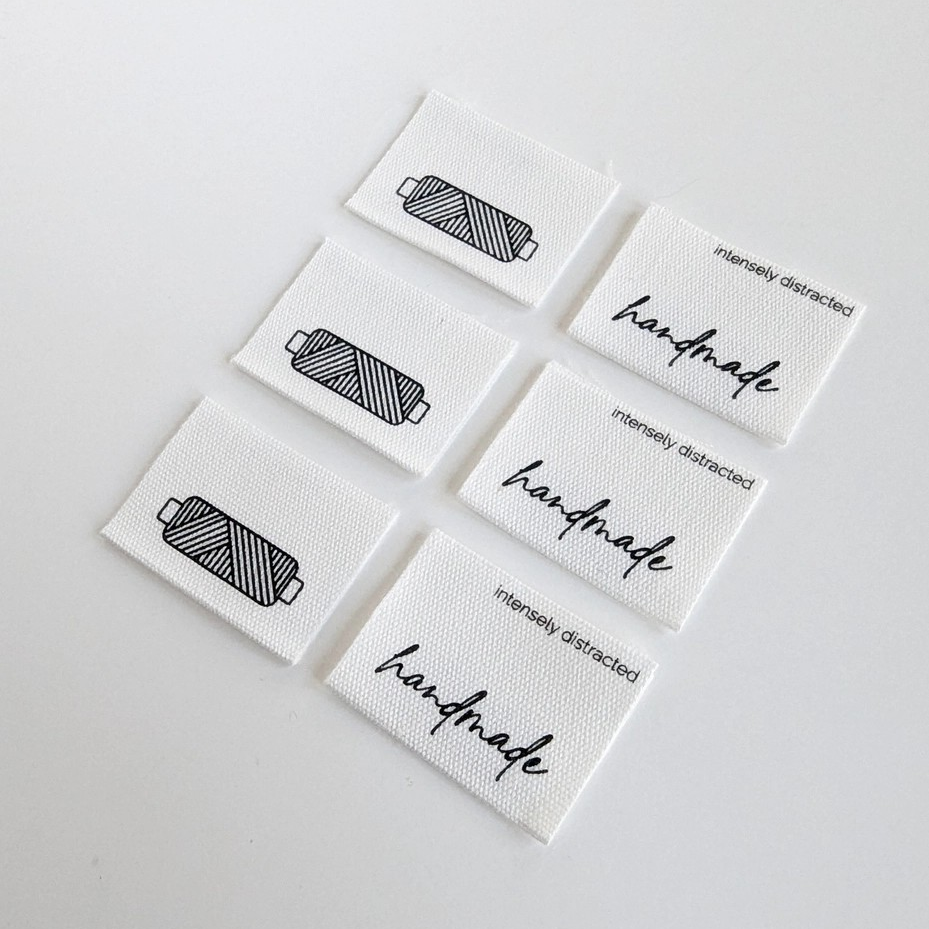 Intensely Distracted Woven Labels - Handmade | Thread – Cloth Edit