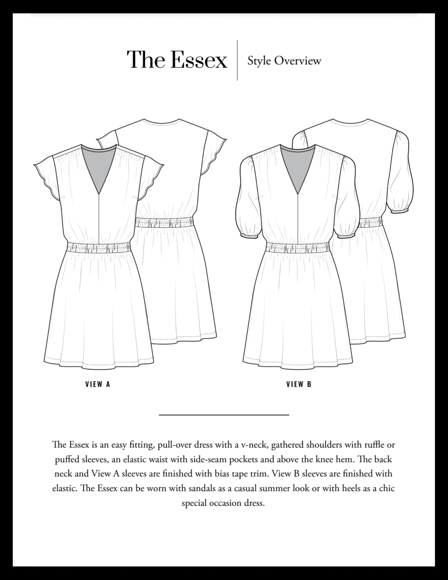 Sewing and the City Essex Dress Cloth Edit